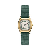 Fossil HARLOW Damenuhr Gold Grün Leder 27 mm Quarz - ES5427